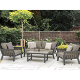 2 Seater Sofa with 2 Armchairs & Rectangle Coffee Tablegarden